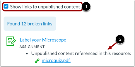 View Unpublished Content