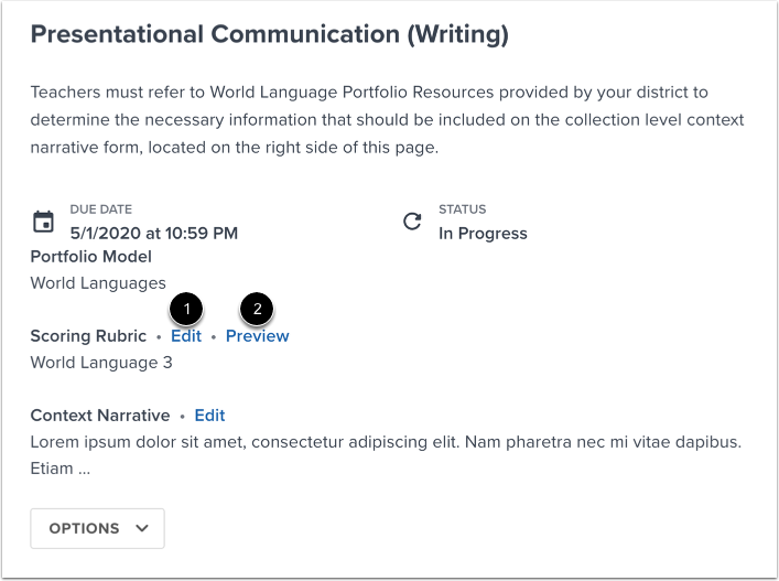 View Scoring Rubric