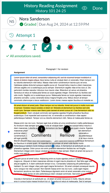 Modify Draw Annotation