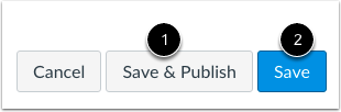 Save and Publish