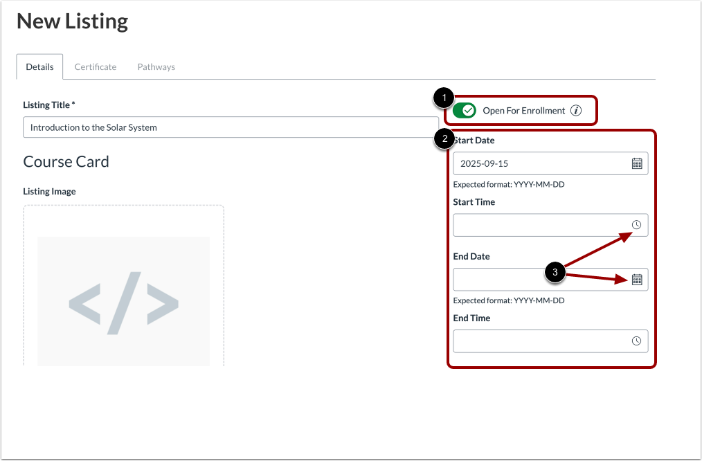 Set Enrollment Status