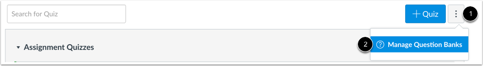 Manage Question Banks
