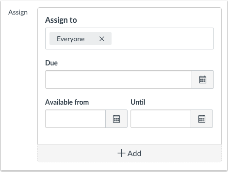Select Availability Dates