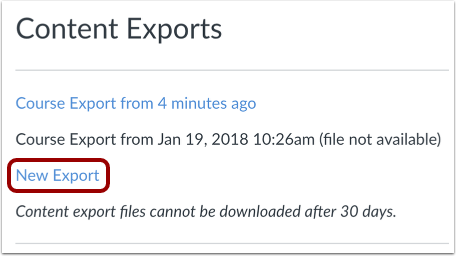 View Quiz Export