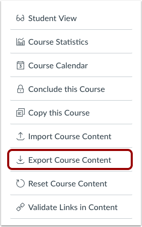Export Course