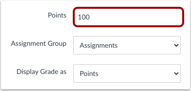 Enter Assessment Points