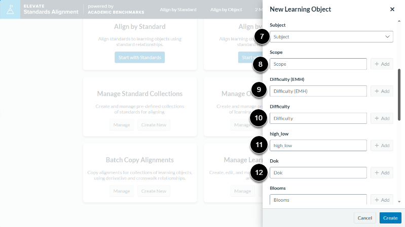 Enter Learning Object Details