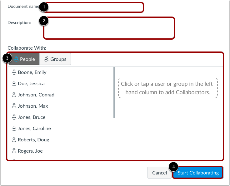 Create Collaboration Document