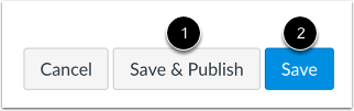Save and Publish