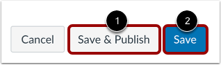 Save and Publish