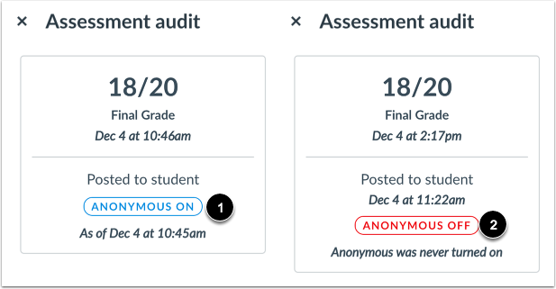 View Anonymity Status