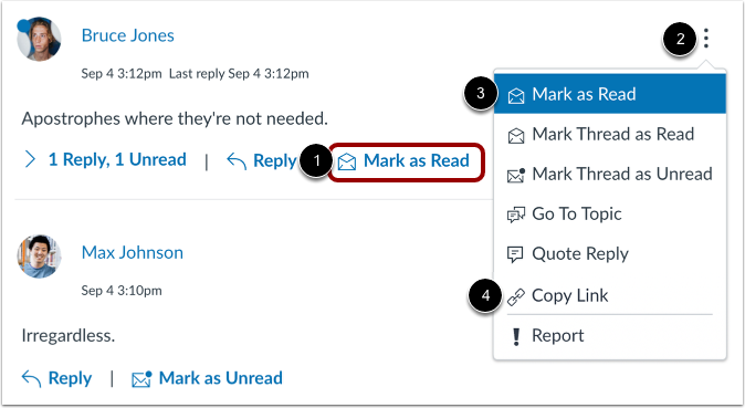 Mark Post as Read