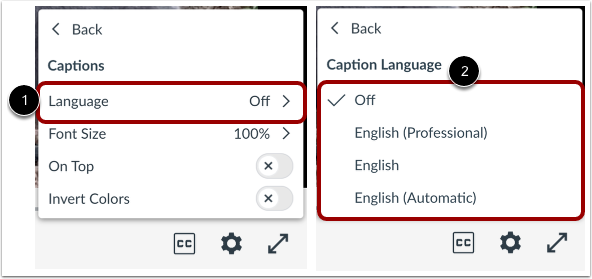 Language Settings