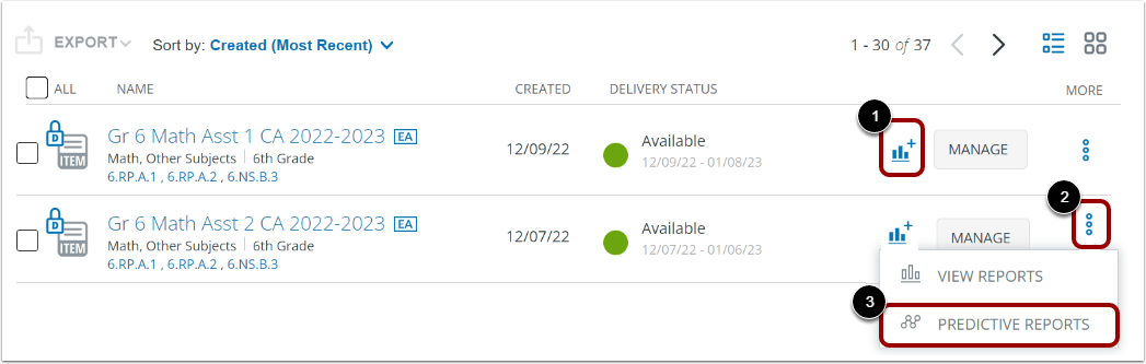 Open Predictive Reports