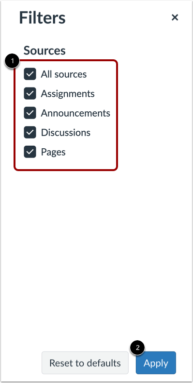 Filter Search Results