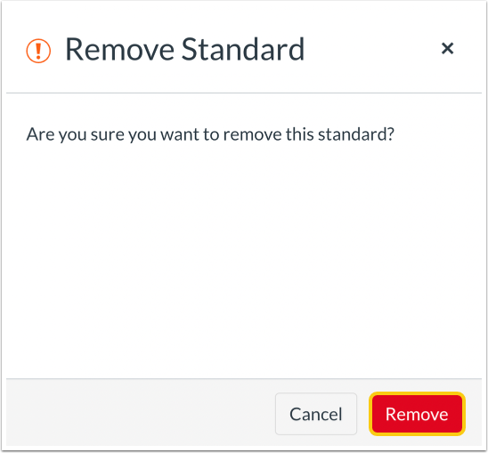 Remove Standard