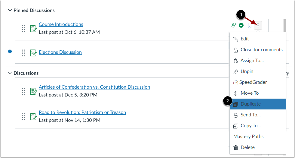 Duplicate Discussion