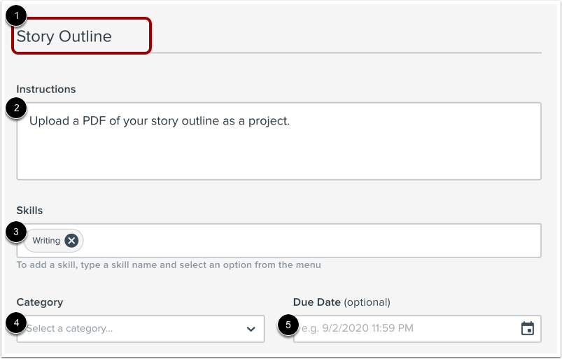 Enter Project Details