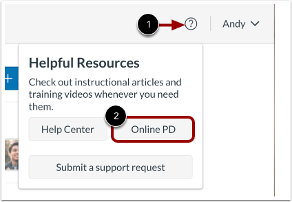 Access Online Professional Development
