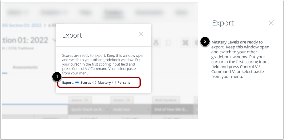 Follow Export Instructions