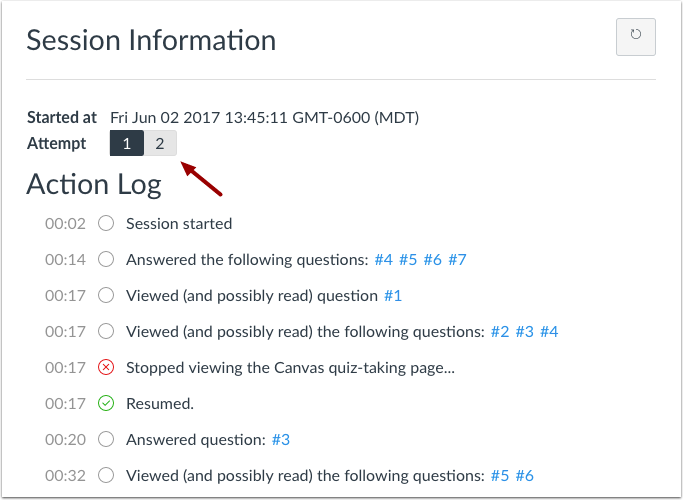 View Additional Attempts