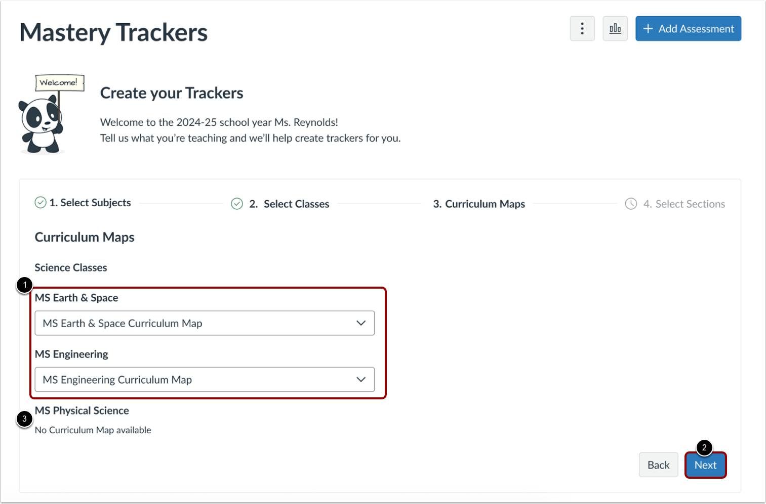 Select Curriculum Maps