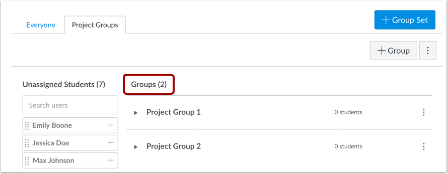 Confirm Groups