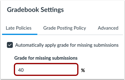 Select Missing Submission Percentage