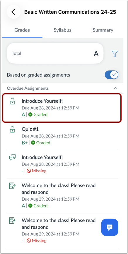 How do I send a message from an assignment page in the Canvas Parent ...