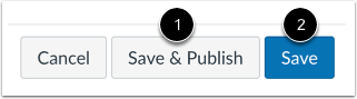 Save and Publish