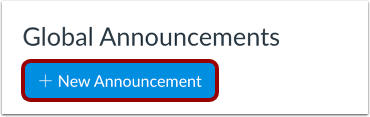Add New Announcement
