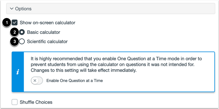 Enable On-Screen Calculator