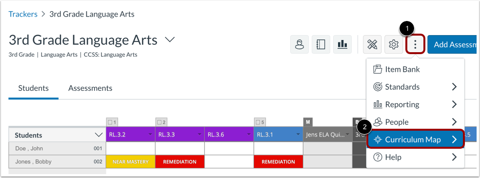 Open Tracker Options
