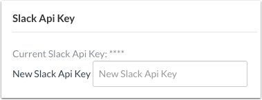 View Slack API Key