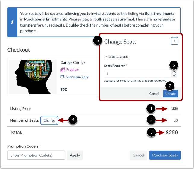 View Enrollment Reservation