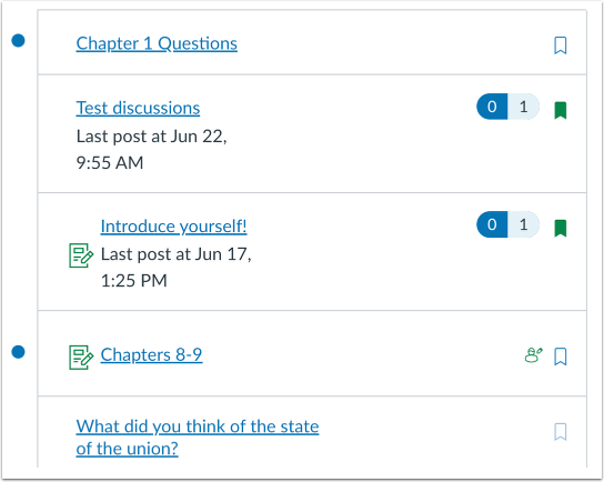 Discussions Student View