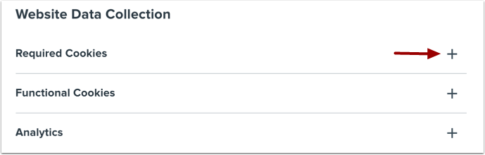 View Website Data Collection Details
