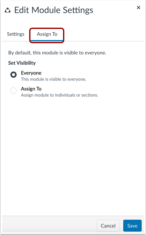 Edit Module Assignees