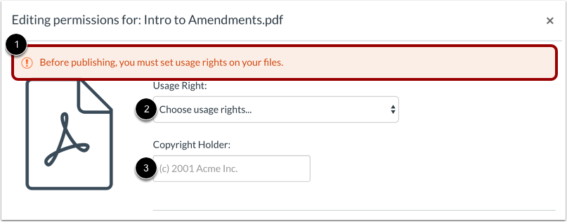 View File Upload Message
