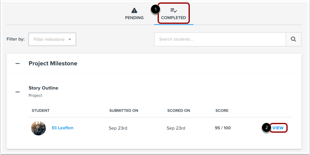 View Completed Reviews