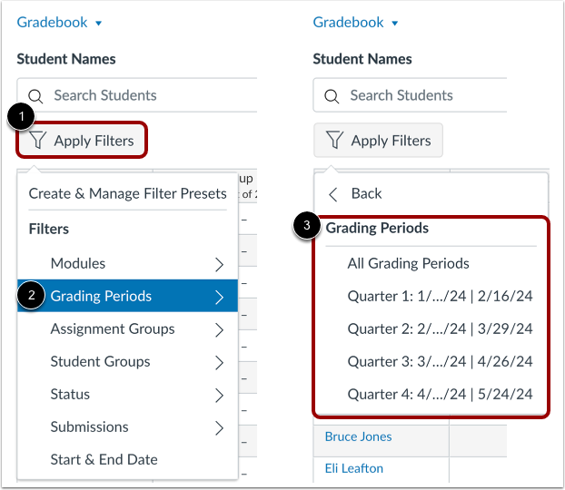 View Gradebook