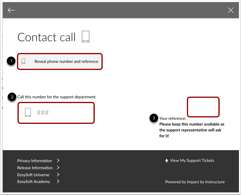 View Contact Call Information