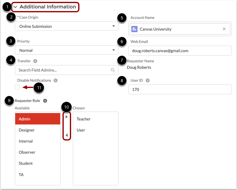 View Additional Information