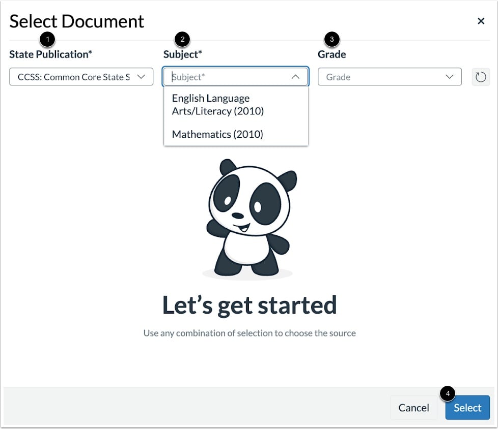 Select Source Document to Copy