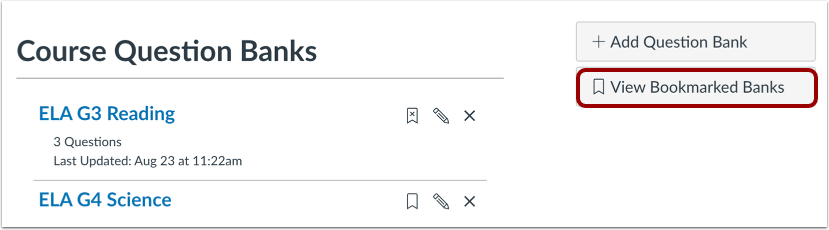 View Bookmarked Banks