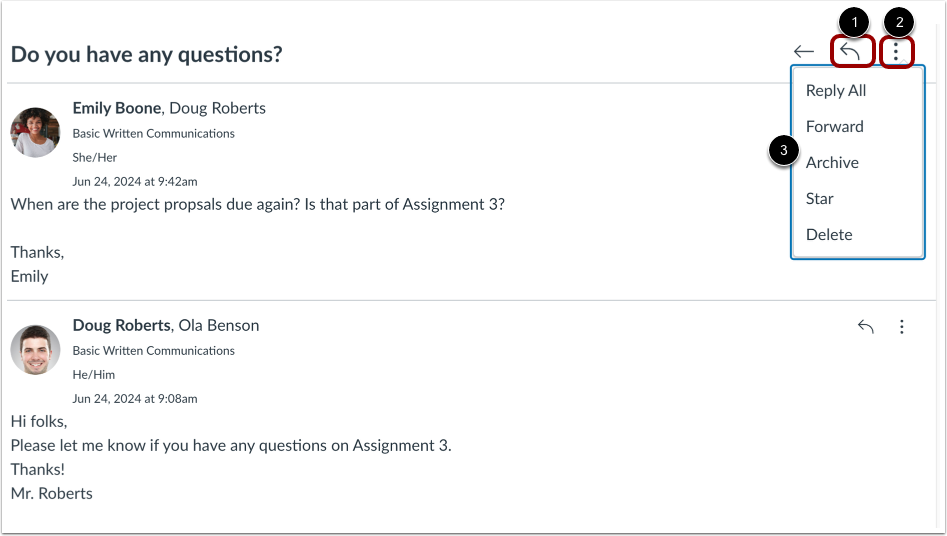 Manage Conversation Thread