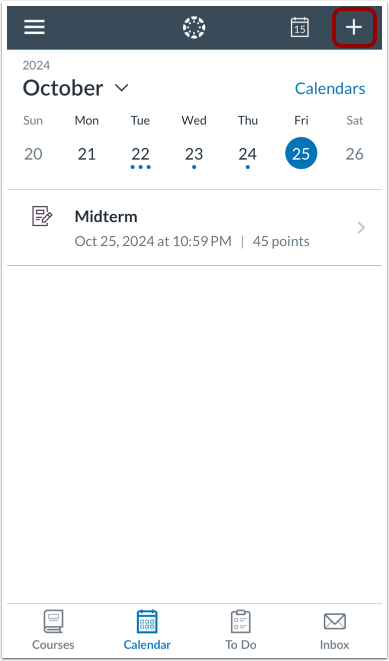 Add To-Do Item or Event