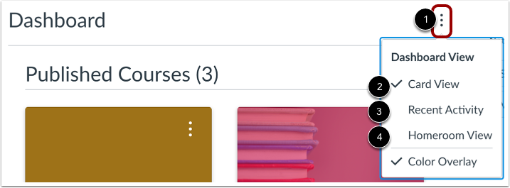 Change Dashboard View