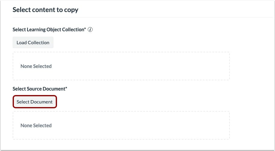 Select Source Document