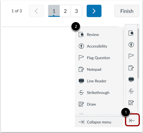 View Expanded Toolbar